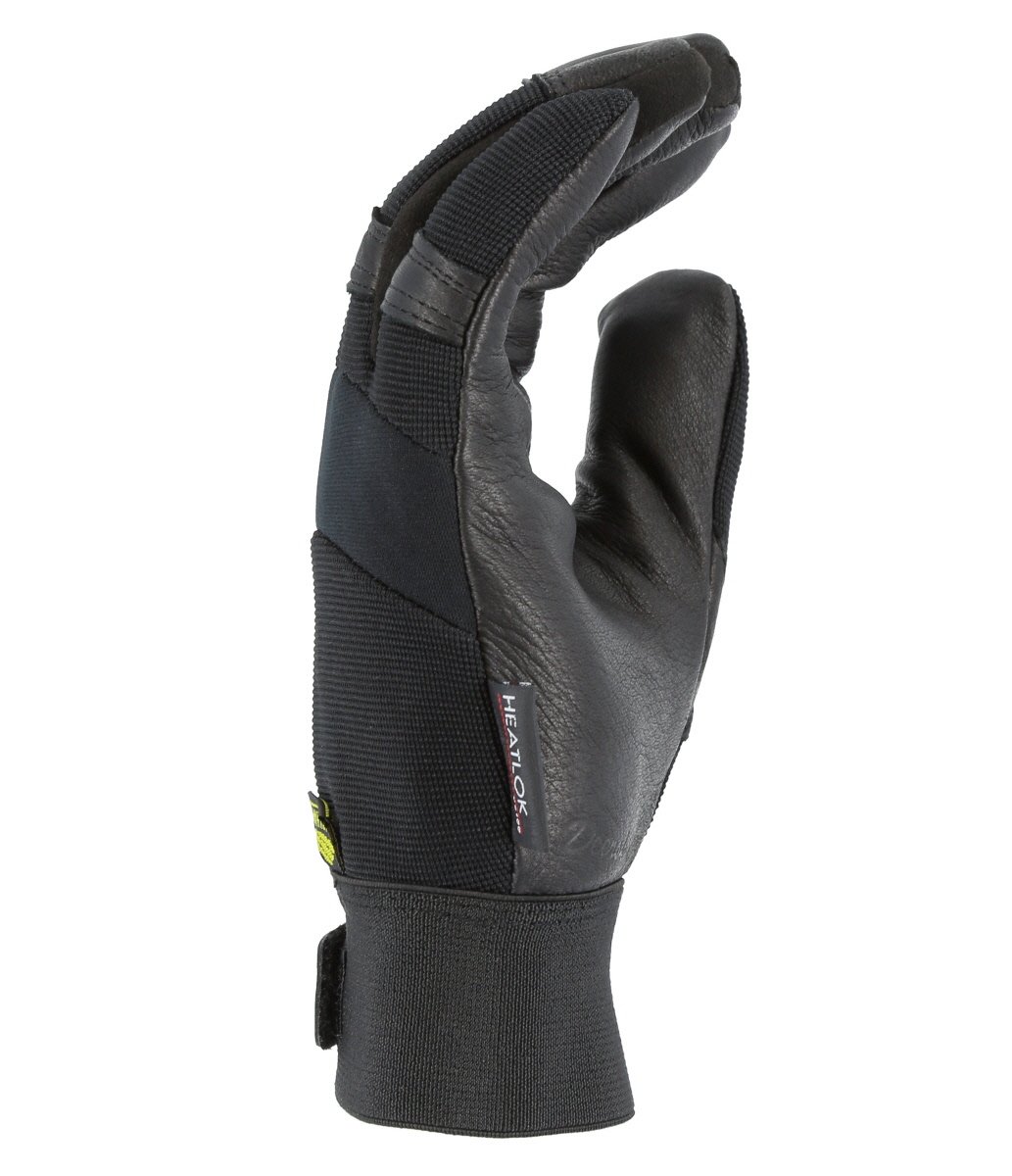 Blackhawk Winter Lined Black Deerskin Leather Gloves with